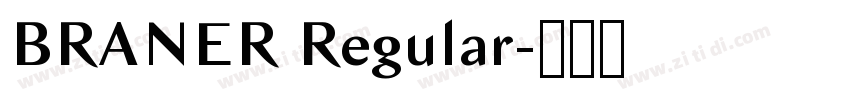 BRANER Regular字体转换 BRANER Regular字体转换